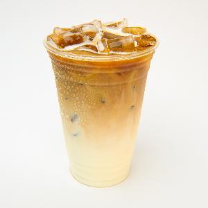 Latté glacé chocolat blanc