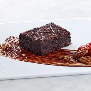 Brownie avec creme glacee vanille