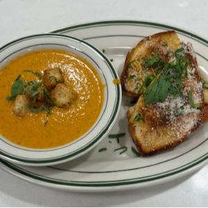 Grilled Cheese Sandwich with Tomato Bisque
